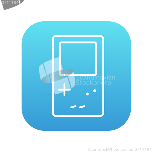 Image of Electronic game line icon.