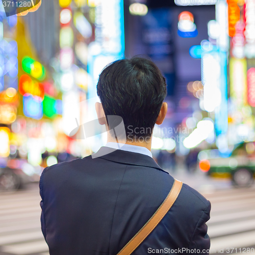 Image of Businessmnn in Shinjuku, Tokyo, Japan.