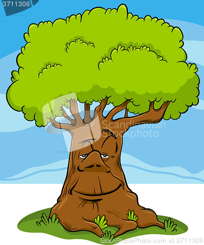 Image of tree fantasy character cartoon