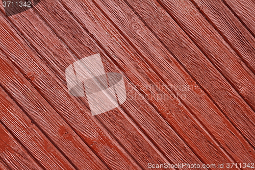 Image of brown paited spruce planks