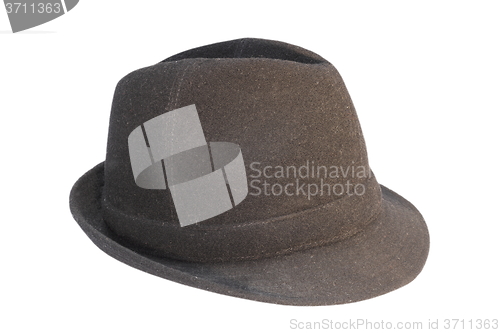 Image of black hat on white background