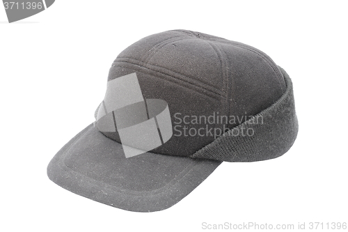 Image of black hat over white