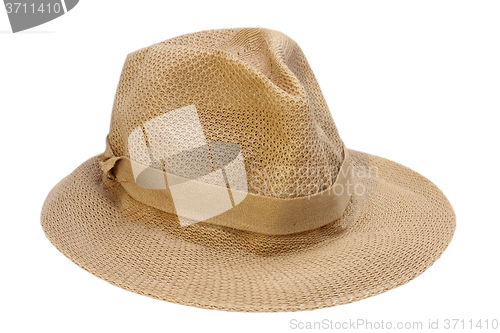 Image of braided hat over white