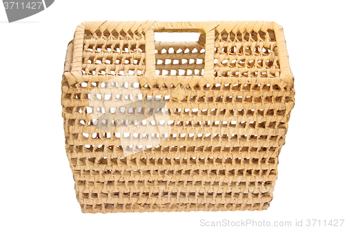 Image of isolated wicker handmade bag
