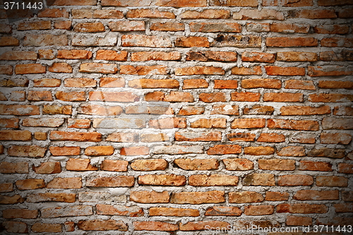 Image of abstract red brick wall background