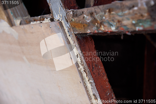 Image of Detail of ship's repair