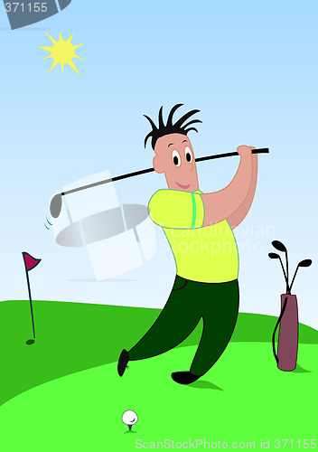 Image of golf player