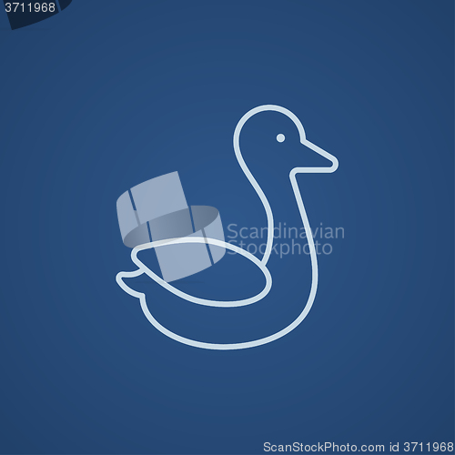 Image of Duck line icon.