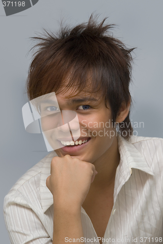 Image of Smiling teenager portrait