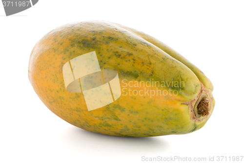 Image of Papaya fruit on white background