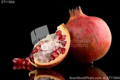 Image of Ripe pomegranate fruit