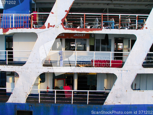 Image of Rusted ferryboat detail