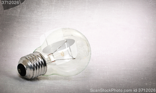 Image of Old lightbulb isolated on a white background