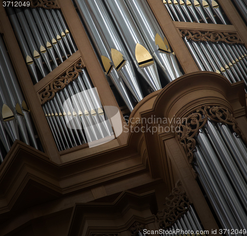 Image of Old large pipe organ