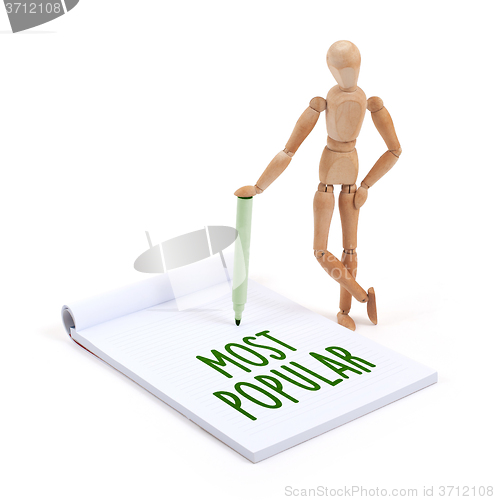 Image of Wooden mannequin writing - Most popular