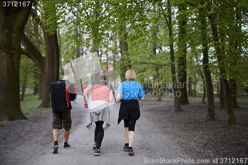 Image of Hiking team enjoying their trek