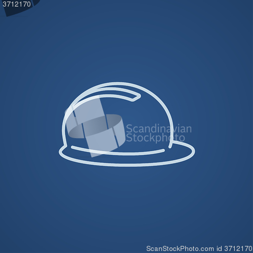 Image of Hard hat line icon.