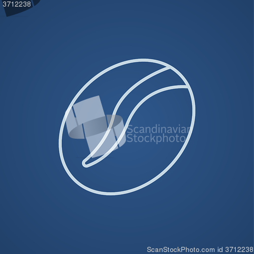 Image of Coffee bean line icon.