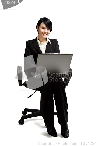 Image of Working businesswoman