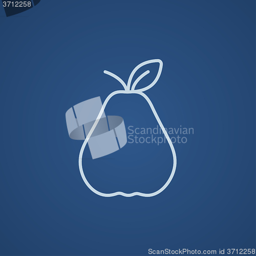 Image of Pear line icon.