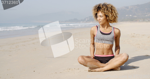 Image of Meditating On The Sea Coast