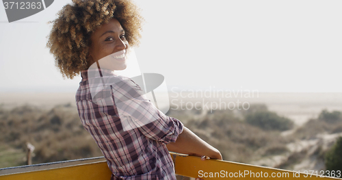 Image of Portrait Of Young Happy Smiling Woman