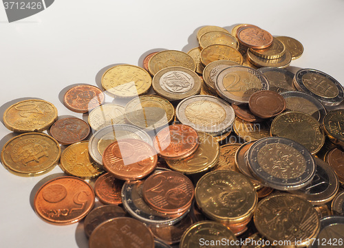 Image of Euro coins background