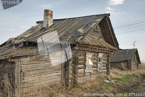 Image of Abandoned old house in Tyumen. Russia