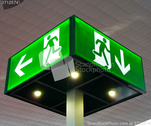 Image of Emergency exit sign