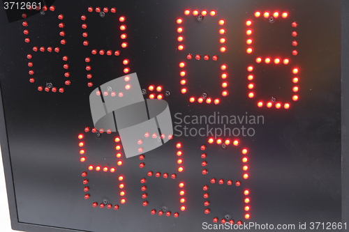 Image of Electronic display for information in sports black.