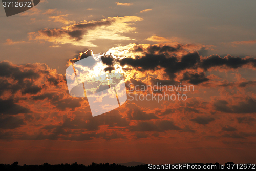 Image of Sunset Sky Background