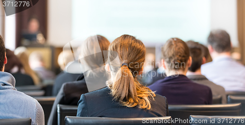 Image of Audience in the lecture hall.