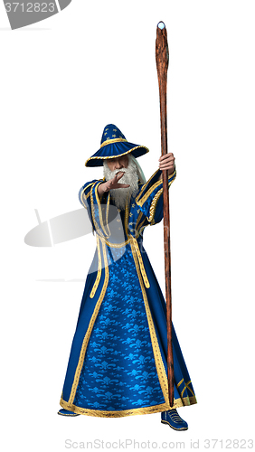 Image of Fantasy Wizard on White