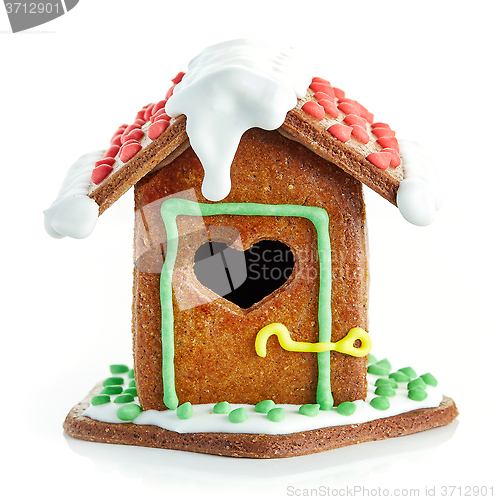 Image of homemade gingerbread house