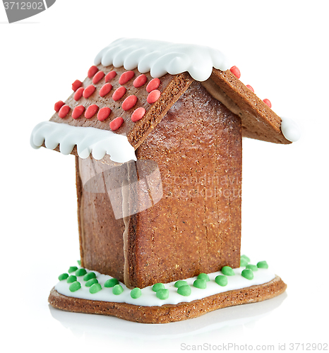 Image of homemade gingerbread house