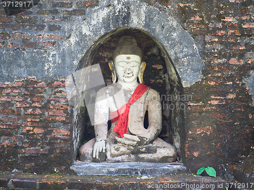 Image of Buddha image in Mrauk U, Myanmar