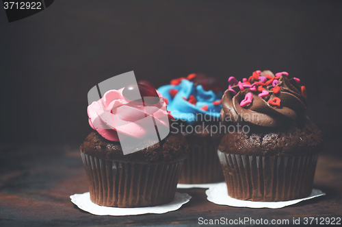 Image of  Cupcake with Mini-Hearts 