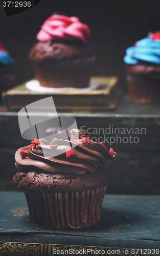 Image of  Cupcake with Mini-Hearts 