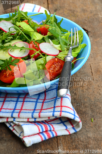 Image of fresh vegetable salad