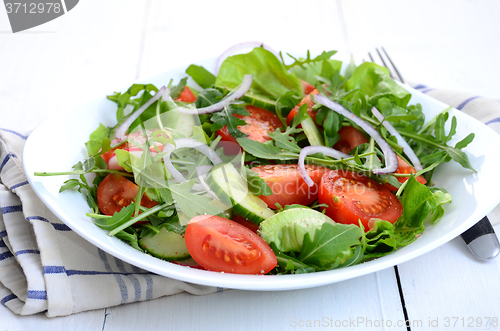 Image of fresh vegetable salad
