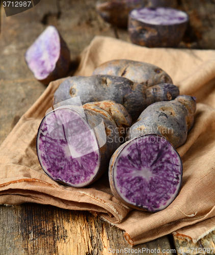 Image of Raw purple potato