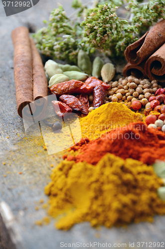 Image of Herbs and spices selection