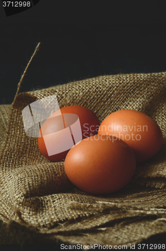 Image of Chicken eggs on the table