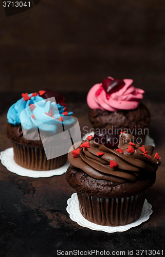 Image of  Cupcake with Mini-Hearts 