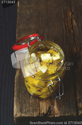 Image of Marinated feta cheese