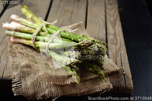 Image of  Fresh green asparagus