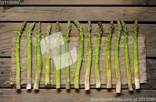 Image of  Fresh green asparagus