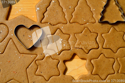 Image of Baking ingredients for Christmas cookies