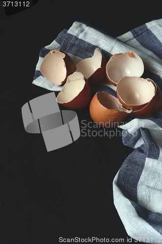 Image of Chicken eggs on the table