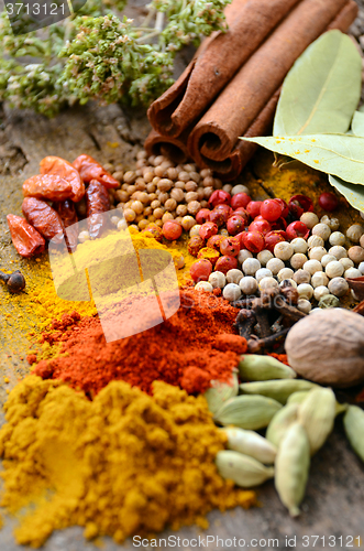 Image of Herbs and spices selection